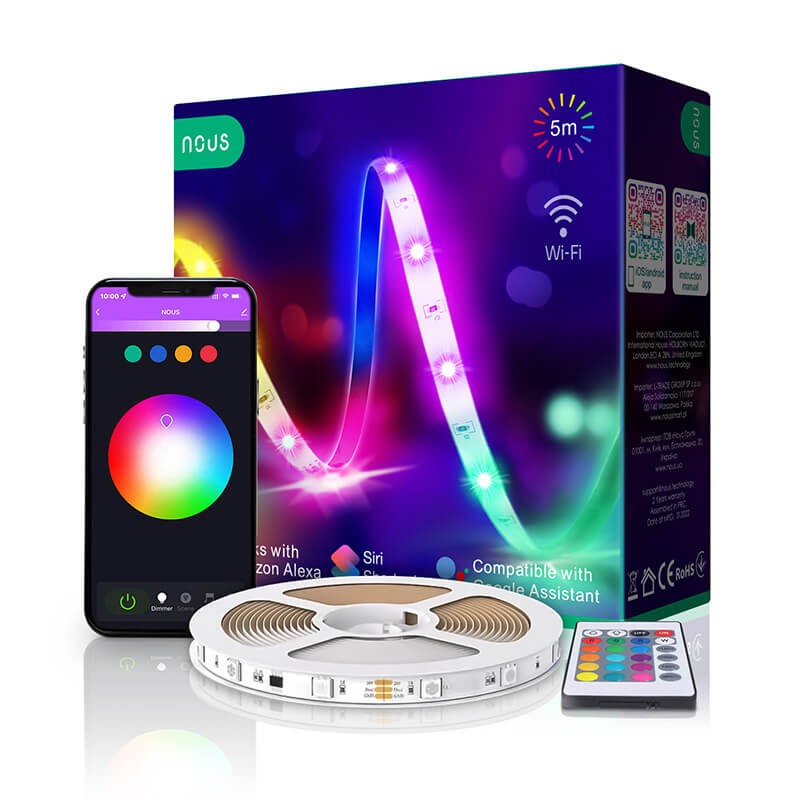 Світлодіодна стрічка NOUS F1 Smart RGB WiFi Світлодіодна стрічка NOUS F1 Smart RGB WiFi